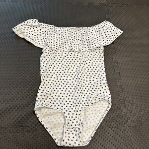 3/20$ Zara Kids off the shoulder star bodysuit size 10